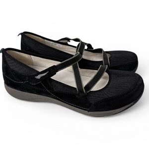 Dansko Women Shoe Hilda Black Mary Jane Sneaker Comfort Shoe Size 39 US 8.5 / 9